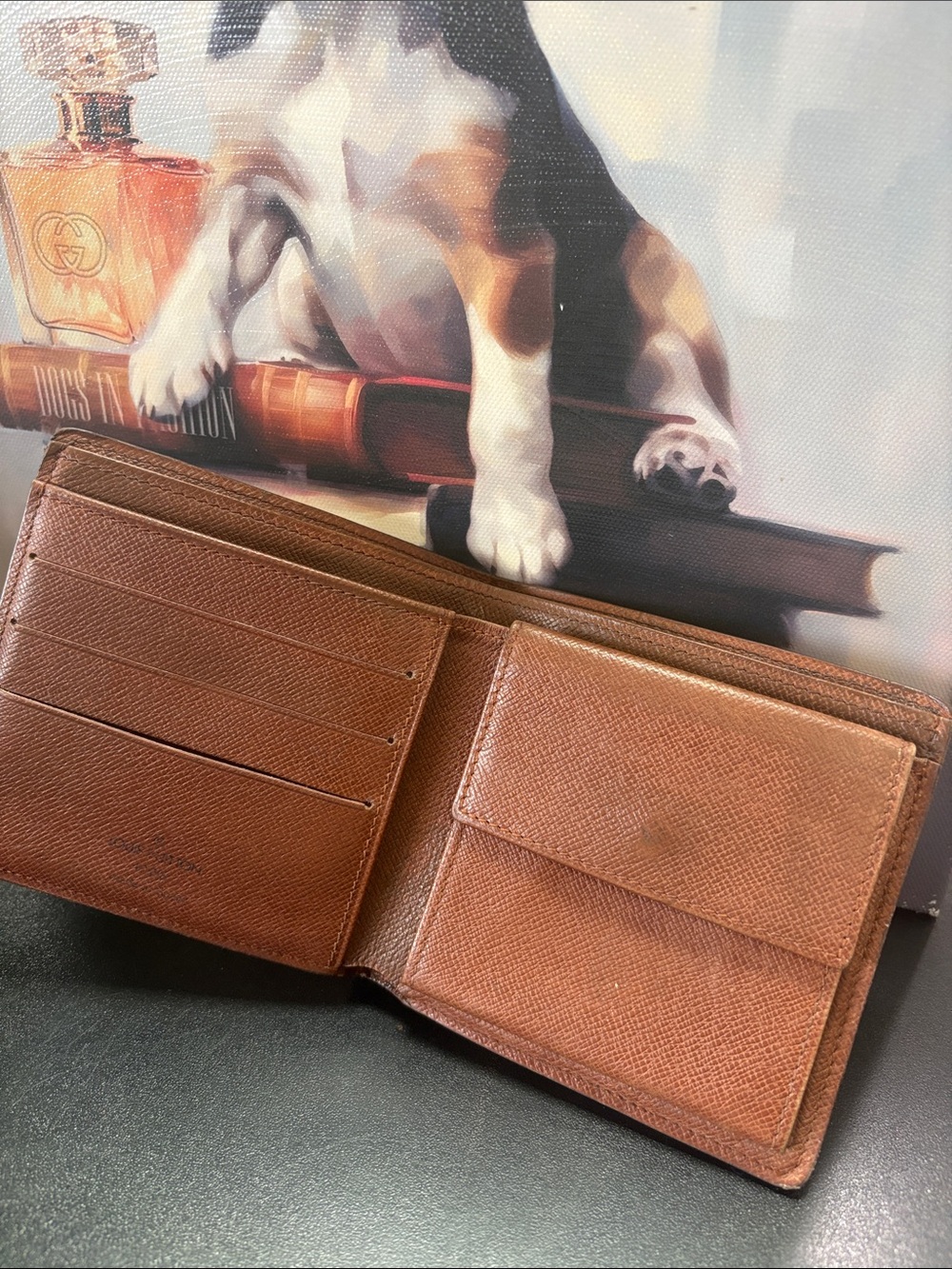 🤎Louis Vuitton Brown Men's Monogram Wallet -EUC - Picture 12 of 14